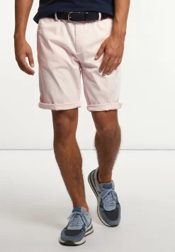 New River Woods Katoenen basic stretch chinoshort roze -