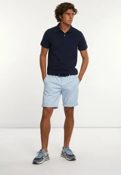 Hot River Woods Katoenen basic stretch chinoshort glacier -