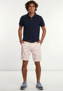 New River Woods Katoenen basic stretch chinoshort roze -