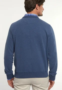 Online River Woods Katoenen basic trui ronde hals dk moonlight mix -