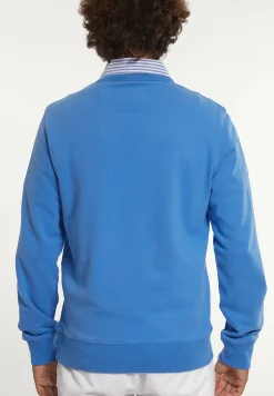 Sale River Woods Katoenen basic trui ronde hals soft azure -
