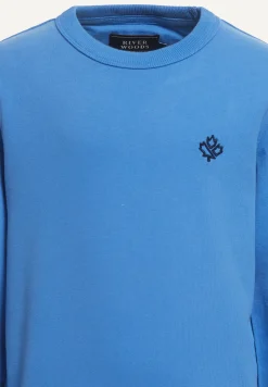 New River Woods Katoenen basic trui ronde hals   soft azure -