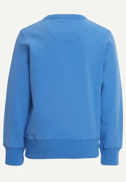 New River Woods Katoenen basic trui ronde hals soft azure -