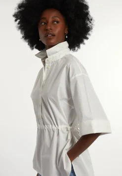 Online River Woods Katoenen blouse wijde elleboogmouwen écru -