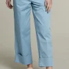 New River Woods Katoenen broek blauw -