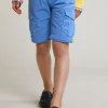 Clearance River Woods Katoenen cargo short stretch faience -