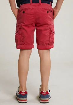 Outlet River Woods Katoenen cargo short stretch bloody mary -