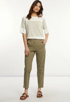 Discount River Woods Katoenen chinobroek groen -