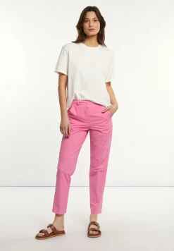 Hot River Woods Katoenen chinobroek roze -