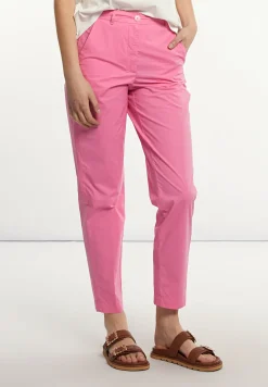Hot River Woods Katoenen chinobroek roze -