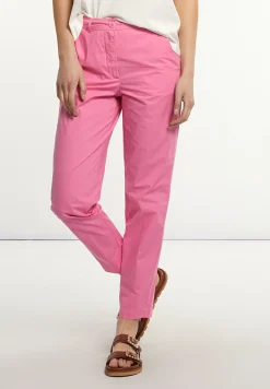 Hot River Woods Katoenen chinobroek roze -