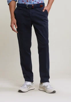 Fashion River Woods Katoenen chinobroek stretch navy -