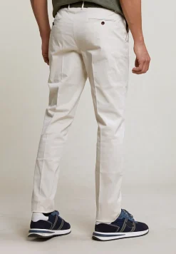 Discount River Woods Katoenen chinobroek stretch egg shell -