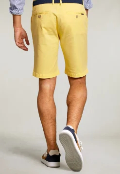 New River Woods Katoenen chinoshort banana -