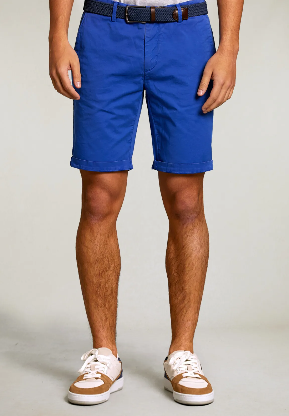 Sale River Woods Katoenen chinoshort deep blue -