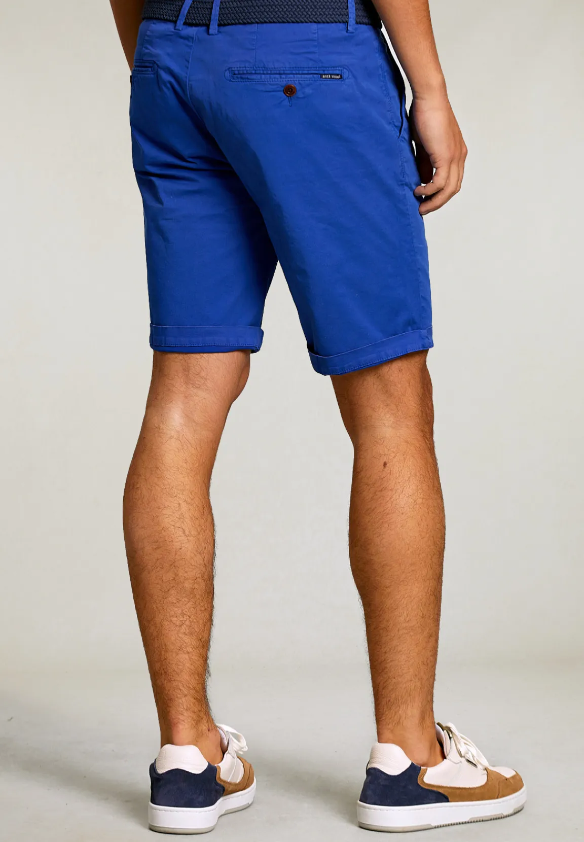 Sale River Woods Katoenen chinoshort deep blue -