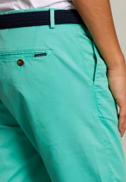 Discount River Woods Katoenen chinoshort munt -
