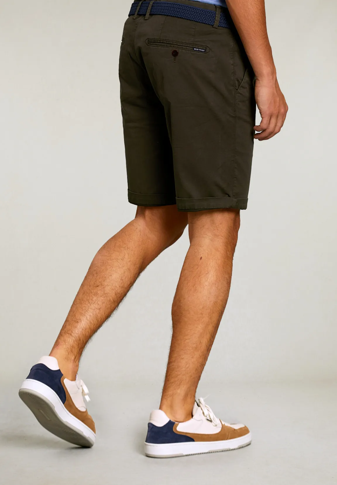 Fashion River Woods Katoenen chinoshort ranger -