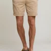 Discount River Woods Katoenen chinoshort sand -