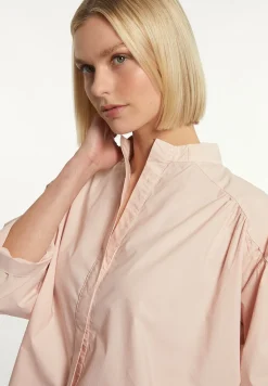 Sale River Woods Katoenen effen oversized V-hals blouse   roze -