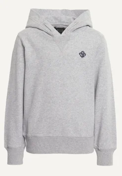 New River Woods Katoenen fancy kaptrui pearl grey mix -