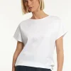 Fashion River Woods Katoenen fancy T-shirt ronde hals wit -