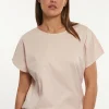 Sale River Woods Katoenen fancy T-shirt ronde hals roze -