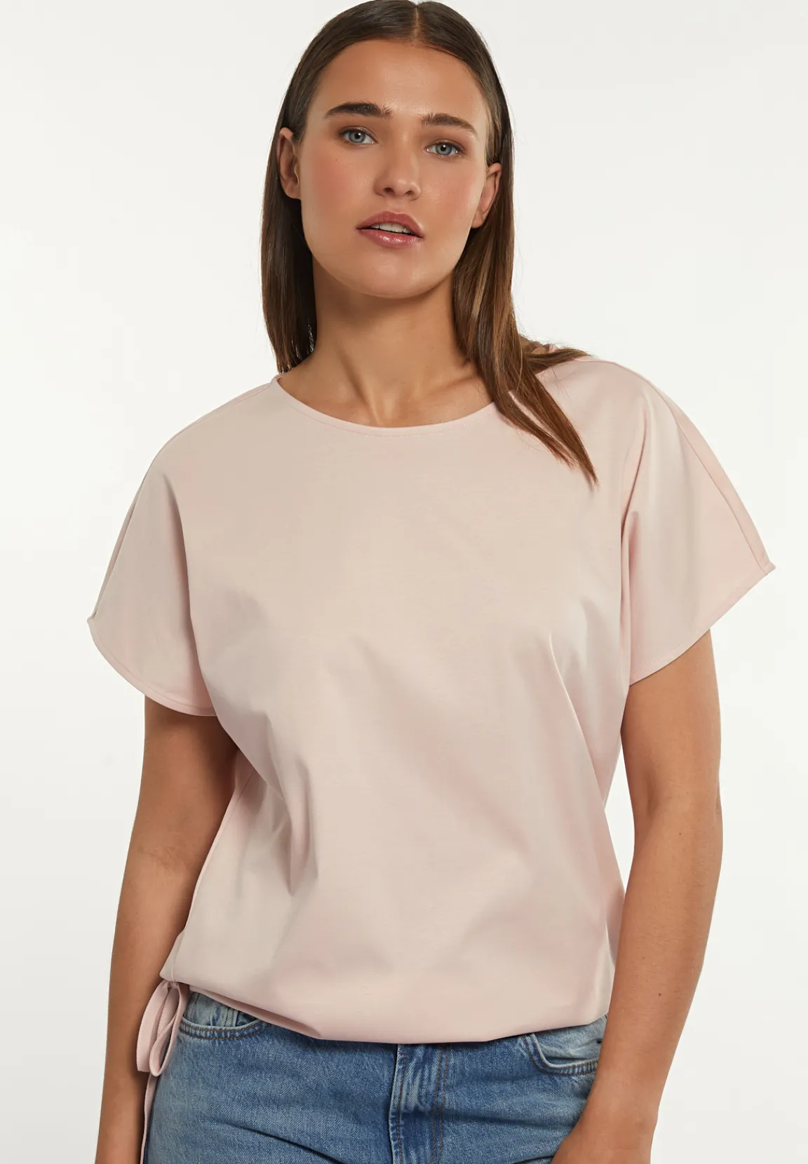 Sale River Woods Katoenen fancy T-shirt ronde hals roze -