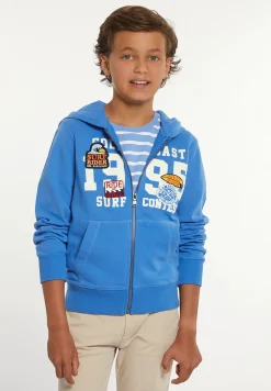 Clearance River Woods Katoenen fantasie fleece hoodie azure -