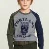 Hot River Woods Katoenen fantasie T-shirt oxford mix -