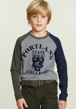 Hot River Woods Katoenen fantasie T-shirt oxford mix -