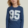 New River Woods Katoenen fantasie T-shirt navy mix -