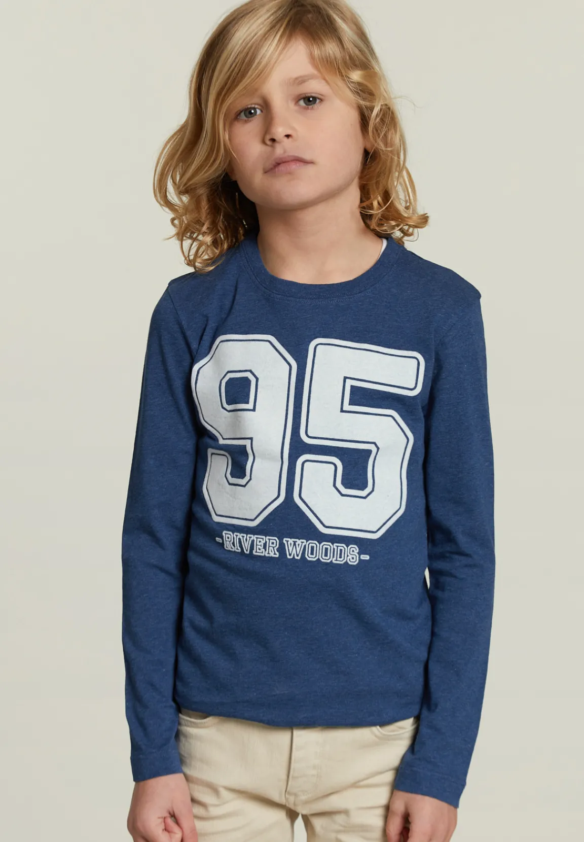 New River Woods Katoenen fantasie T-shirt navy mix -