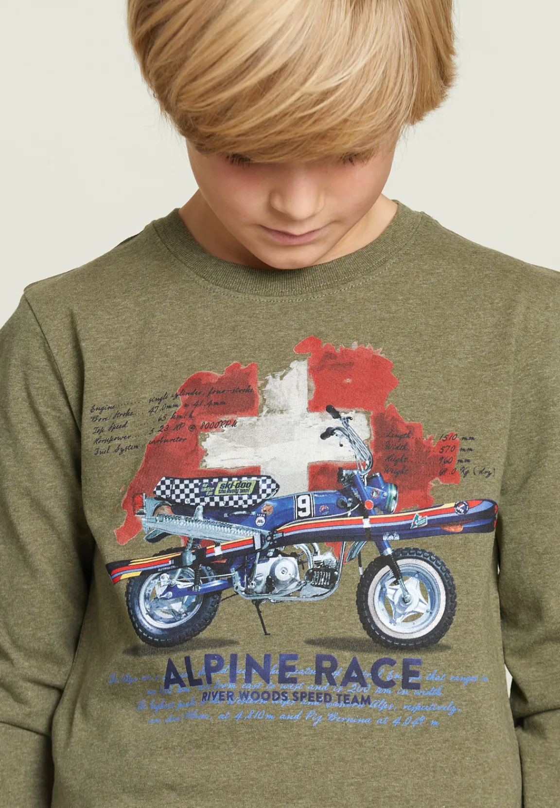 Online River Woods Katoenen fantasie T-shirt cottage mix -