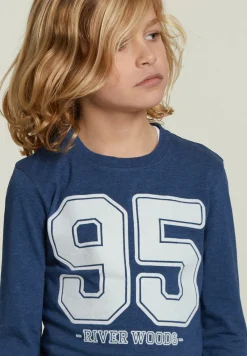 New River Woods Katoenen fantasie T-shirt navy mix -