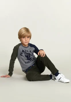 Hot River Woods Katoenen fantasie T-shirt oxford mix -