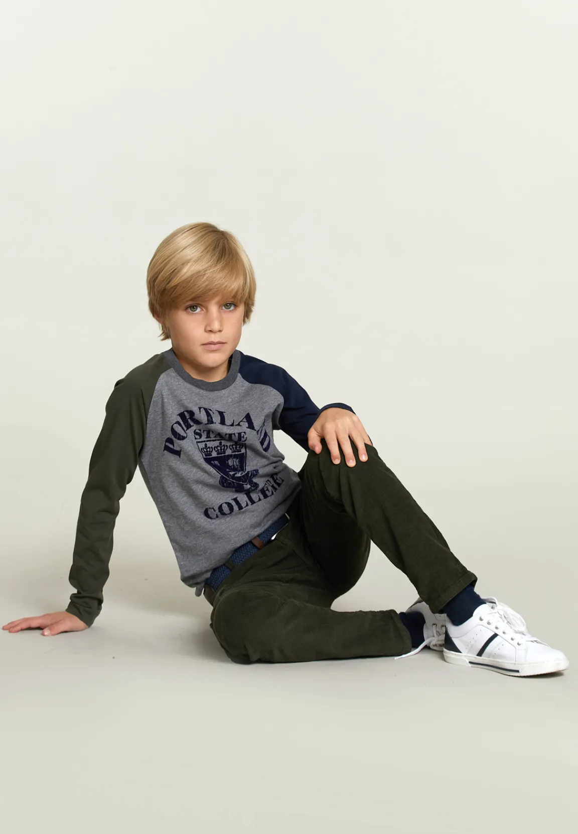 Hot River Woods Katoenen fantasie T-shirt oxford mix -
