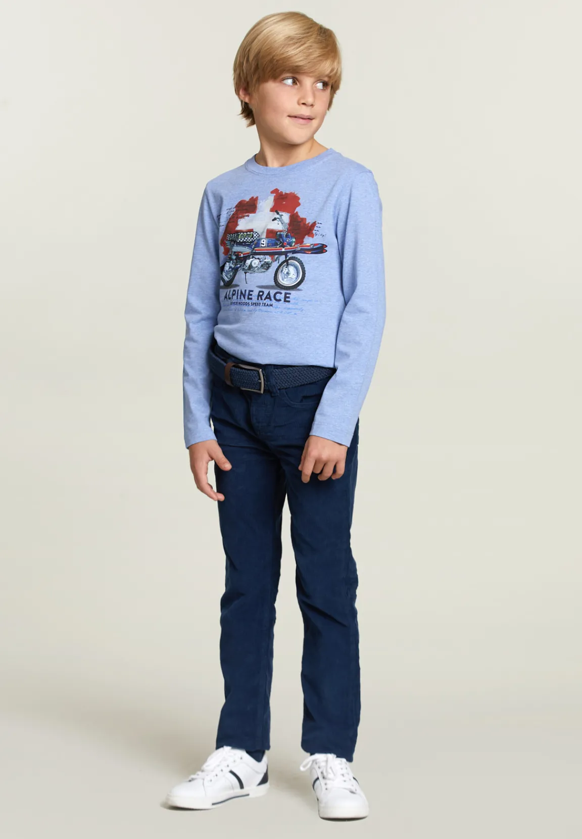Best River Woods Katoenen fantasie T-shirt jeans mix -