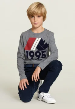 Fashion River Woods Katoenen fantasie T-shirt oxford mix -