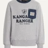 Clearance River Woods Katoenen fantasietrui ronde hals pearl grey mix/ night denim mix -
