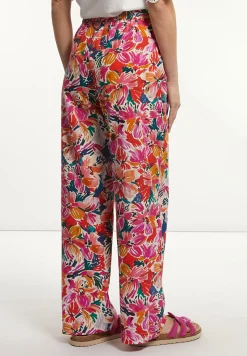 New River Woods Katoenen gebloemde broek multi -