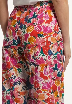 New River Woods Katoenen gebloemde broek multi -