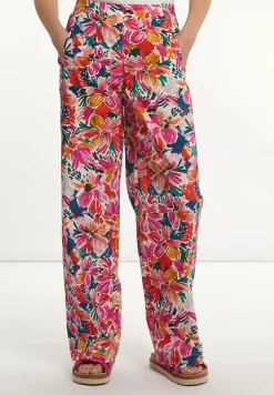 New River Woods Katoenen gebloemde broek multi -