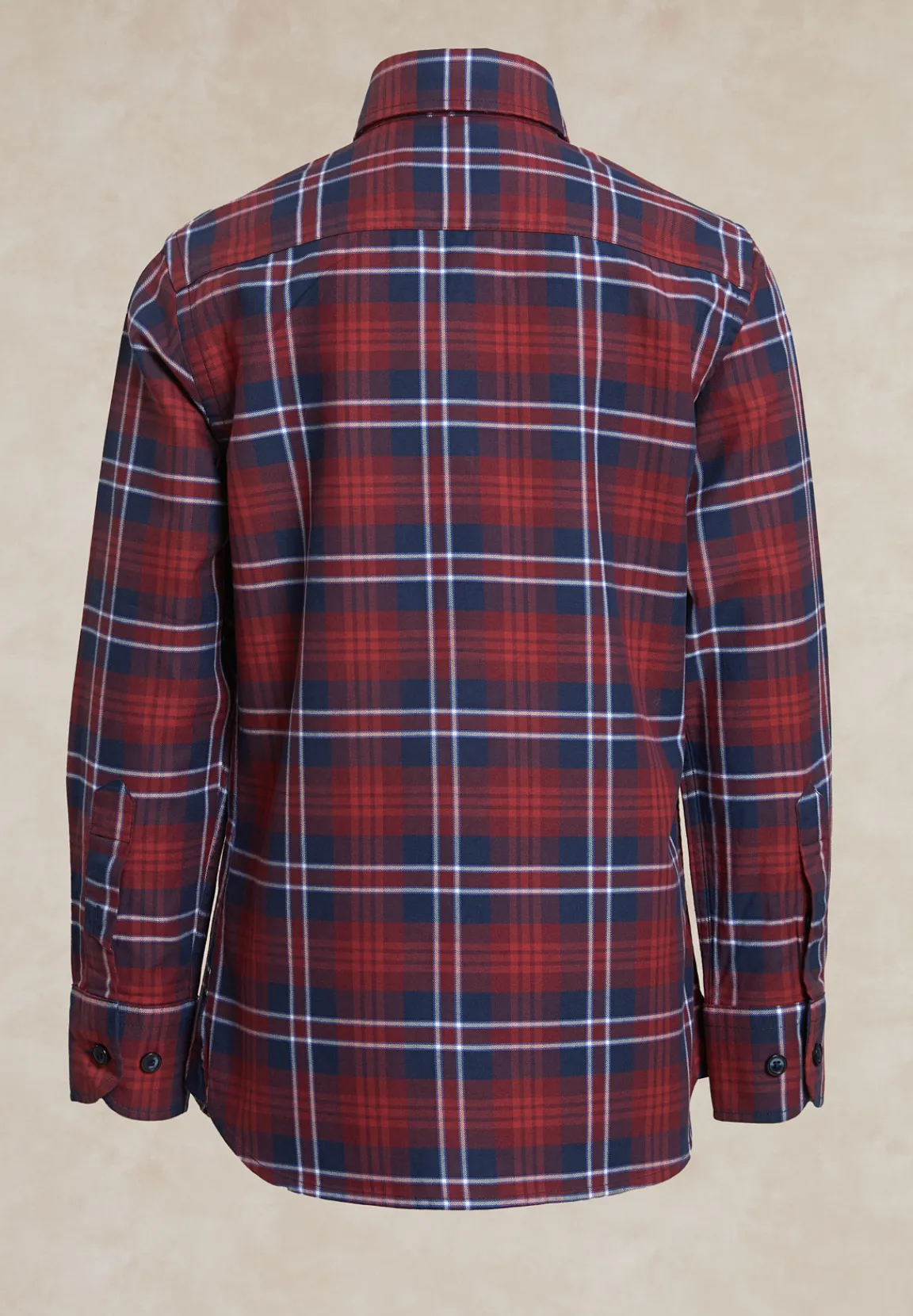 Online River Woods Katoenen geruit hemd blauw/rood -