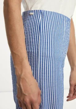 Sale River Woods Katoenen gestreepte broek blauw/wit -