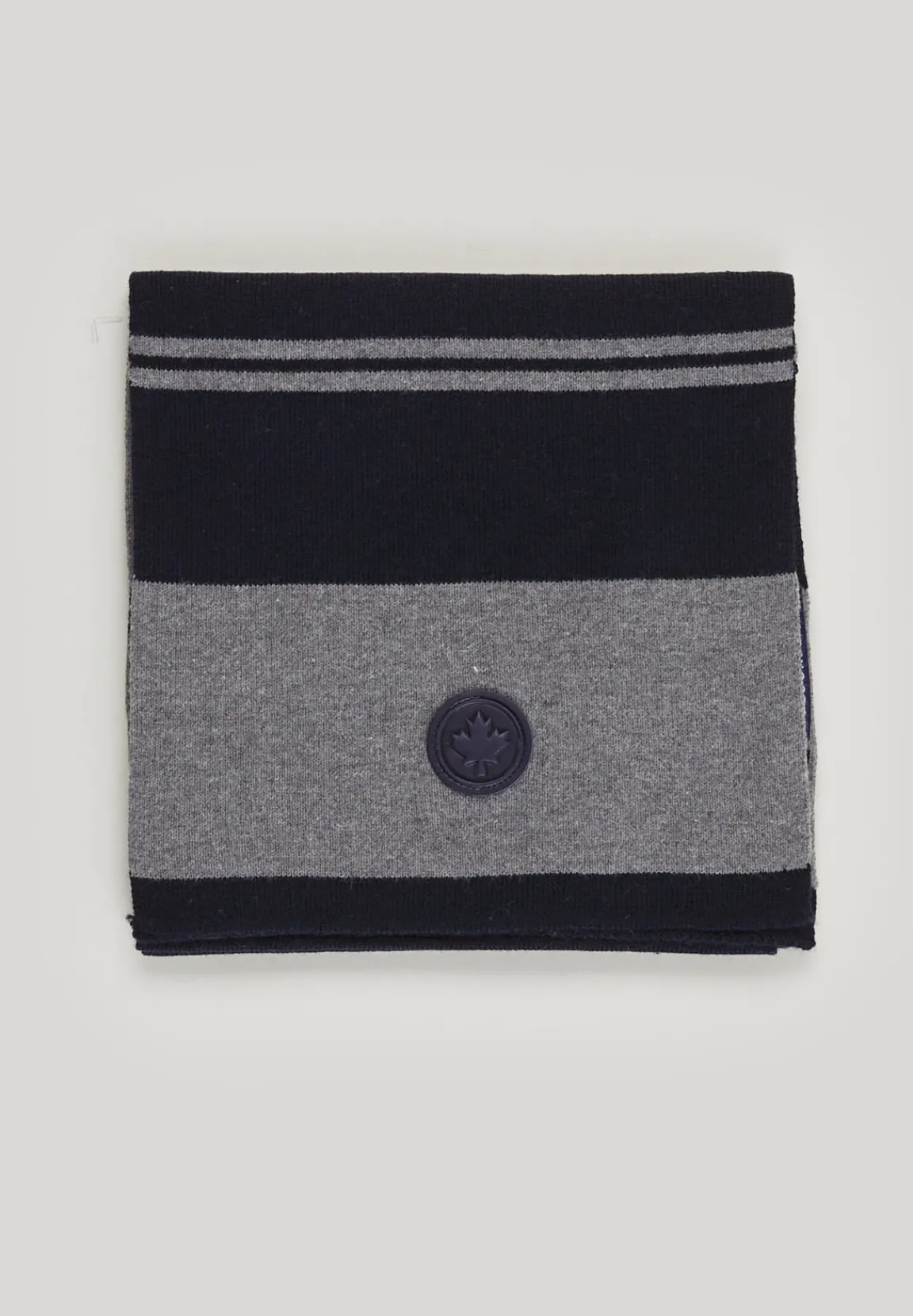 Best River Woods Katoenen gestreepte sjaal dark navy voor jongens -