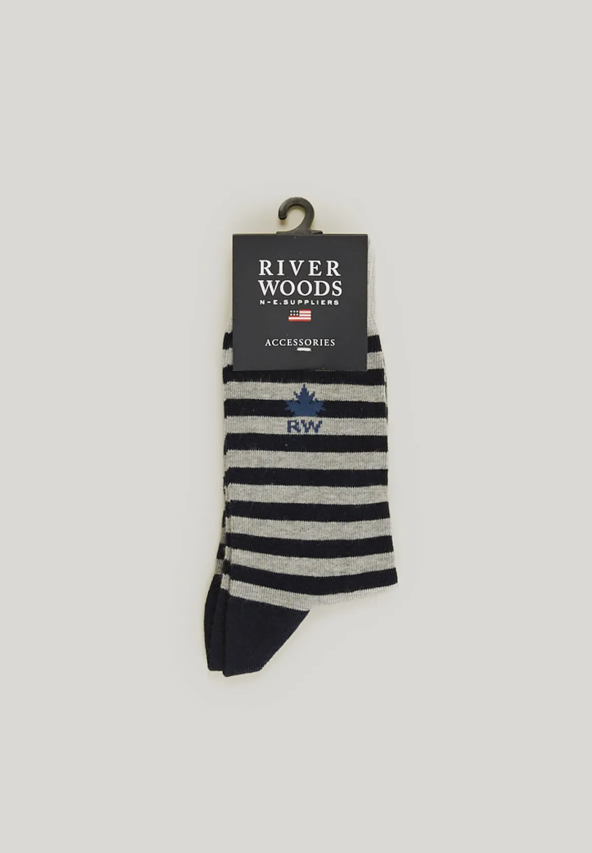 Discount River Woods Katoenen gestreepte sokken multi -