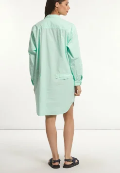 Clearance River Woods Katoenen hemdjurk mintgroen -