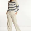 Hot River Woods Katoenen klassieke stretch broek cream -