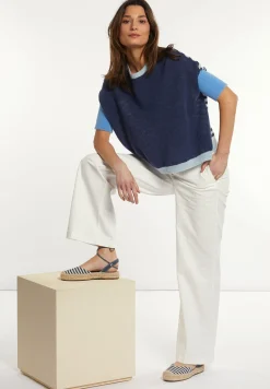 Clearance River Woods Katoenen klassieke stretch broek écru -